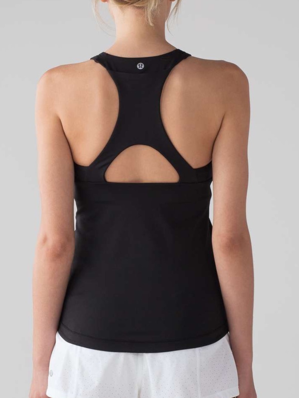 Lululemon Final Lap Racerback Tank Black Women’s 4 Keyhole Opening